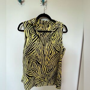 Michael kors animal print blouse